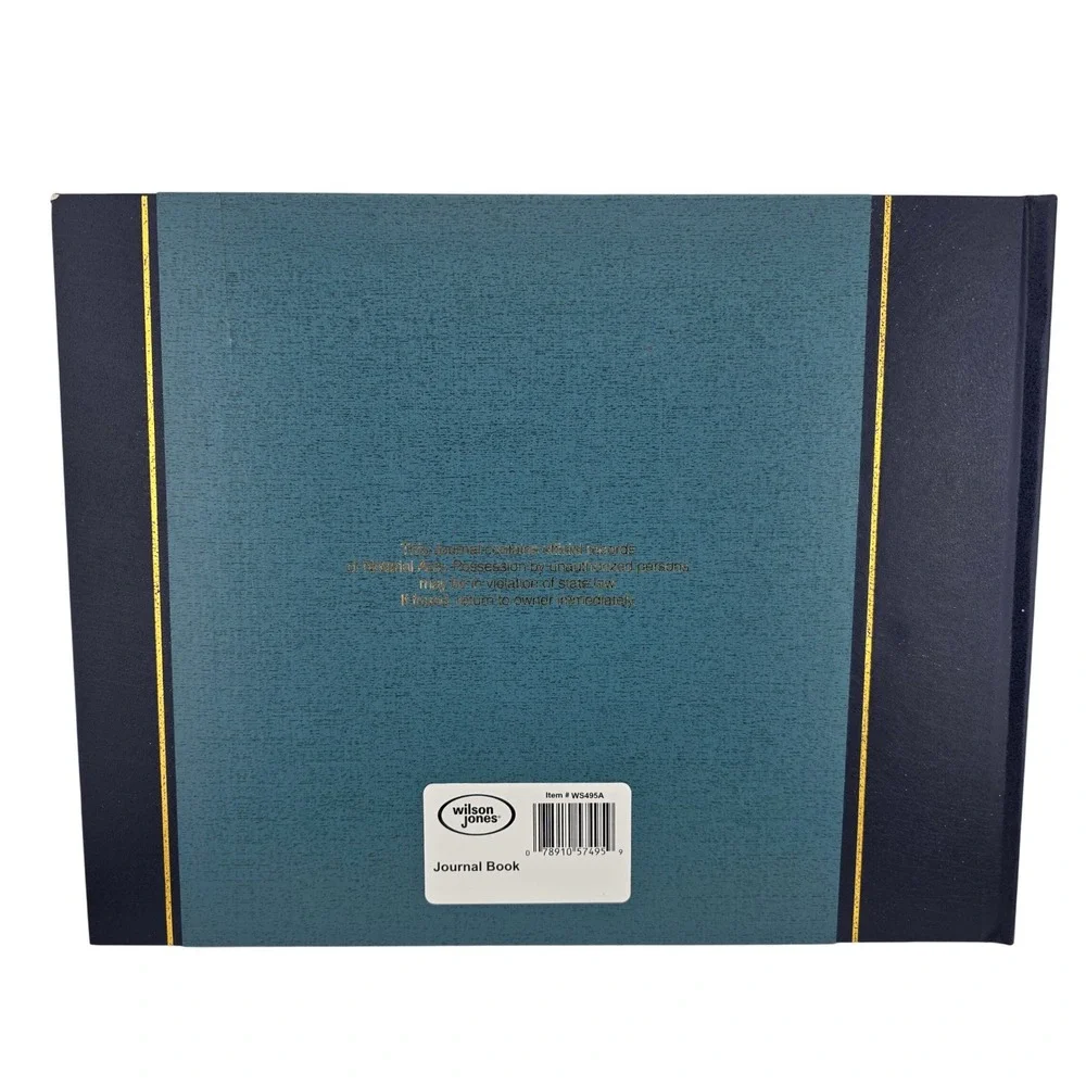 Wilson Jones Journal of Notarial‎ Acts Recordkeeping Hardcover Workbook New
